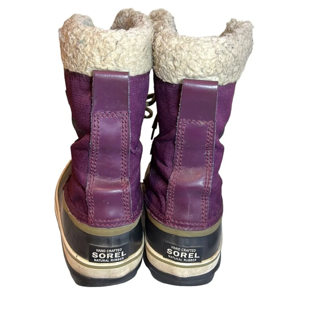 Sorel women’s winter boots‎ size 6 purple black - Picture 3 of 7
